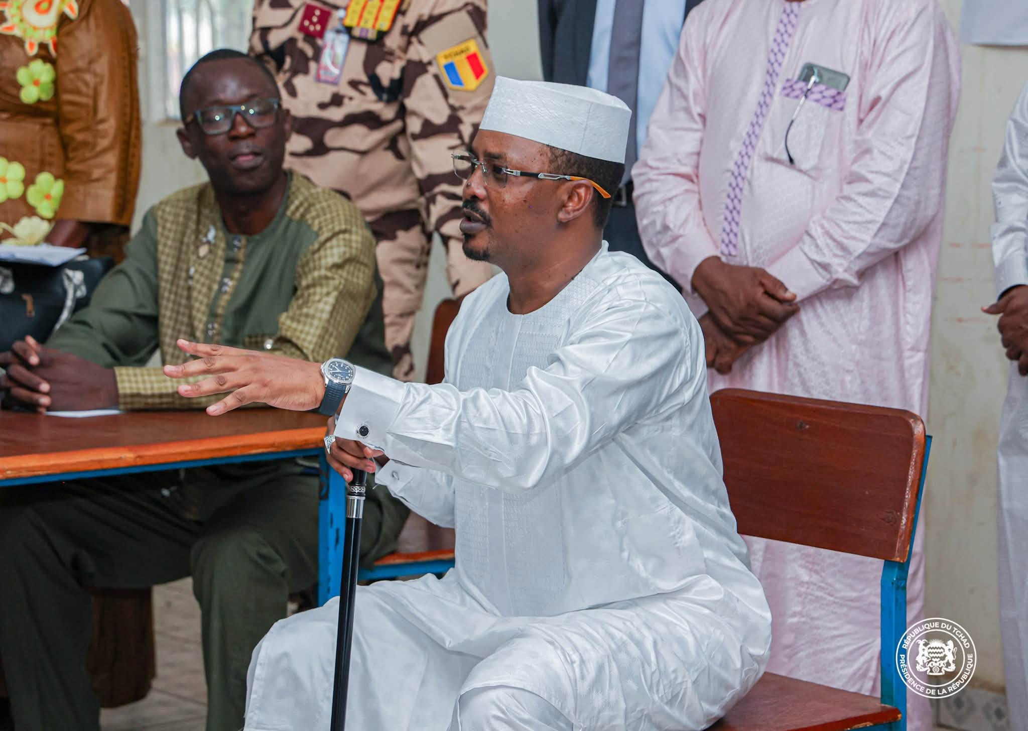 President Mahamat Idriss Deby Itno raises concerns over sanitary conditions at school